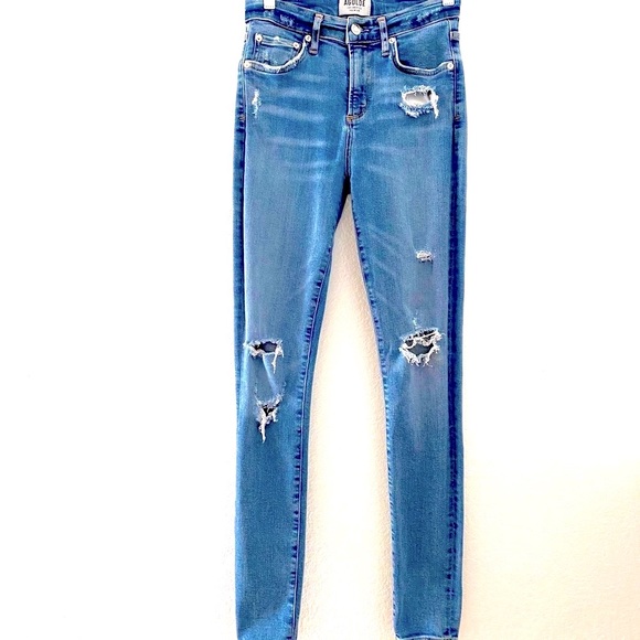 Agolde Sophie Hi Rise Distressed Jeans - Picture 2 of 13